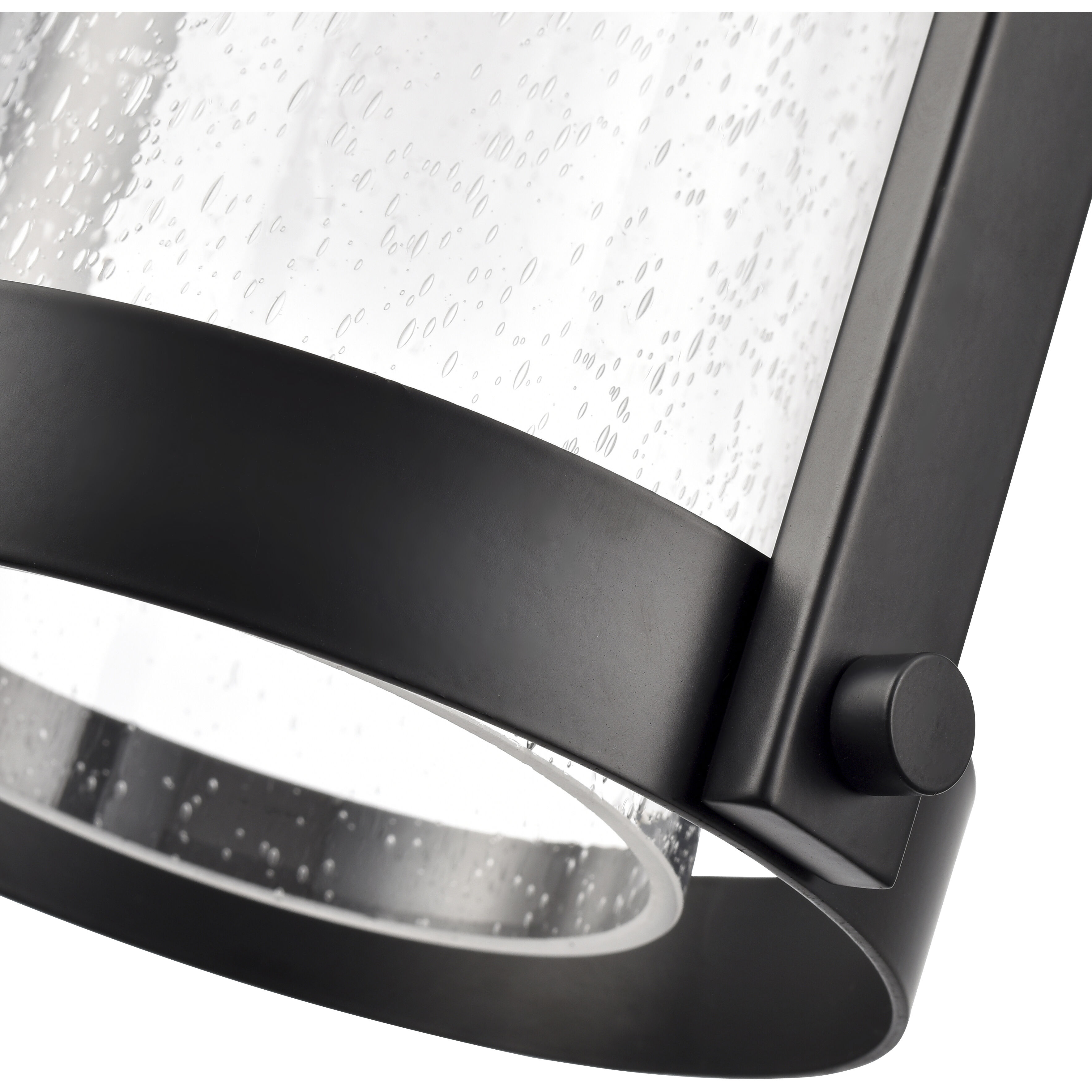 Luxio 1 Light 8.25 inch Powder Coated Black Outdoor Hanging Lantern