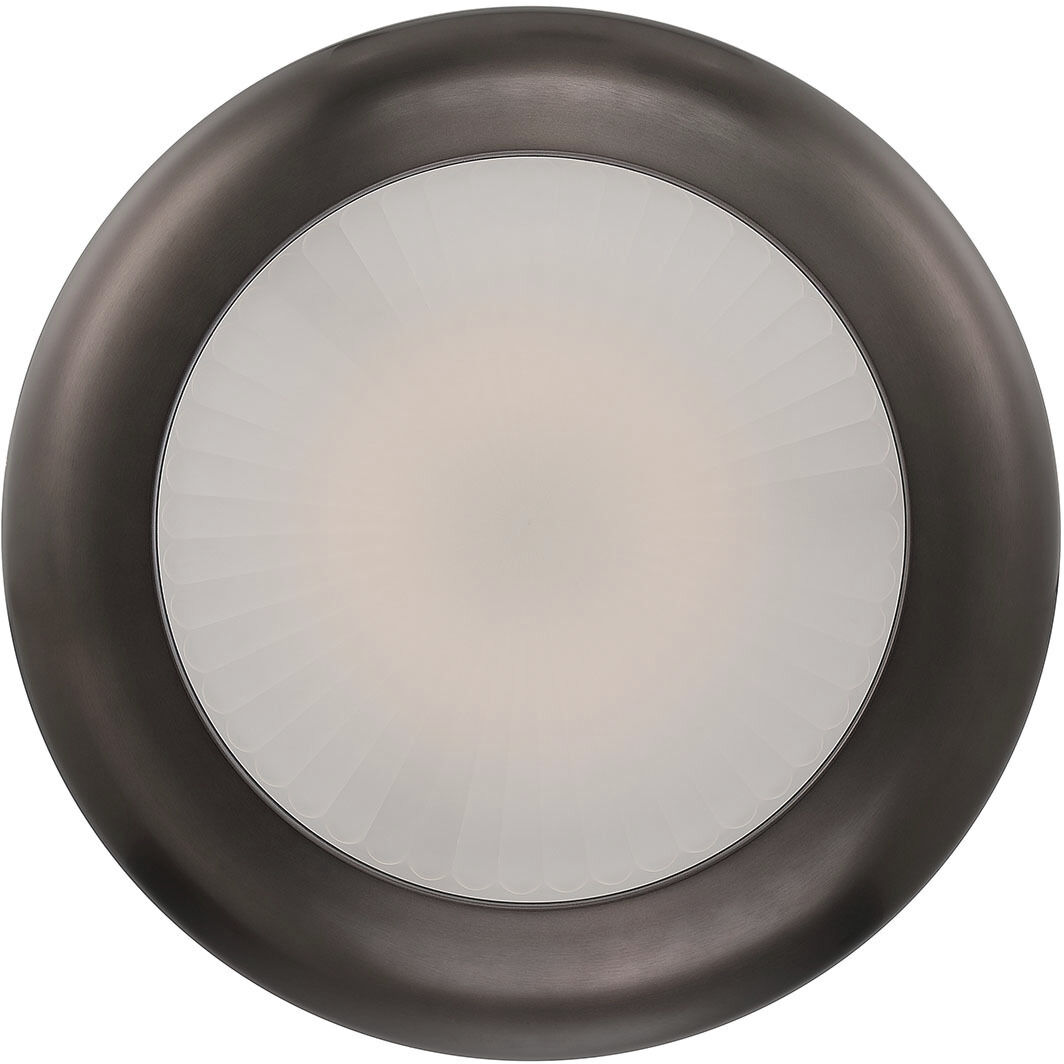 Macey LED 22.25 inch Harlow Bronze Semi-Flush Mount Ceiling Light