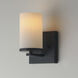 Lateral 1 Light 5 inch Black Wall Sconce Wall Light in Satin White