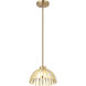Chroman Empire 1 Light 10 inch Satin Gold Pendant Ceiling Light