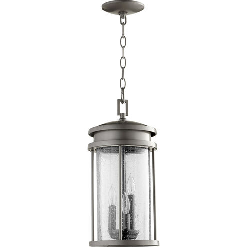 Hadley 3 Light 8 inch Graphite Outdoor Pendant