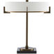 Jacobi 21.5 inch 7 watt Antique Brass/Black Table Lamp Portable Light
