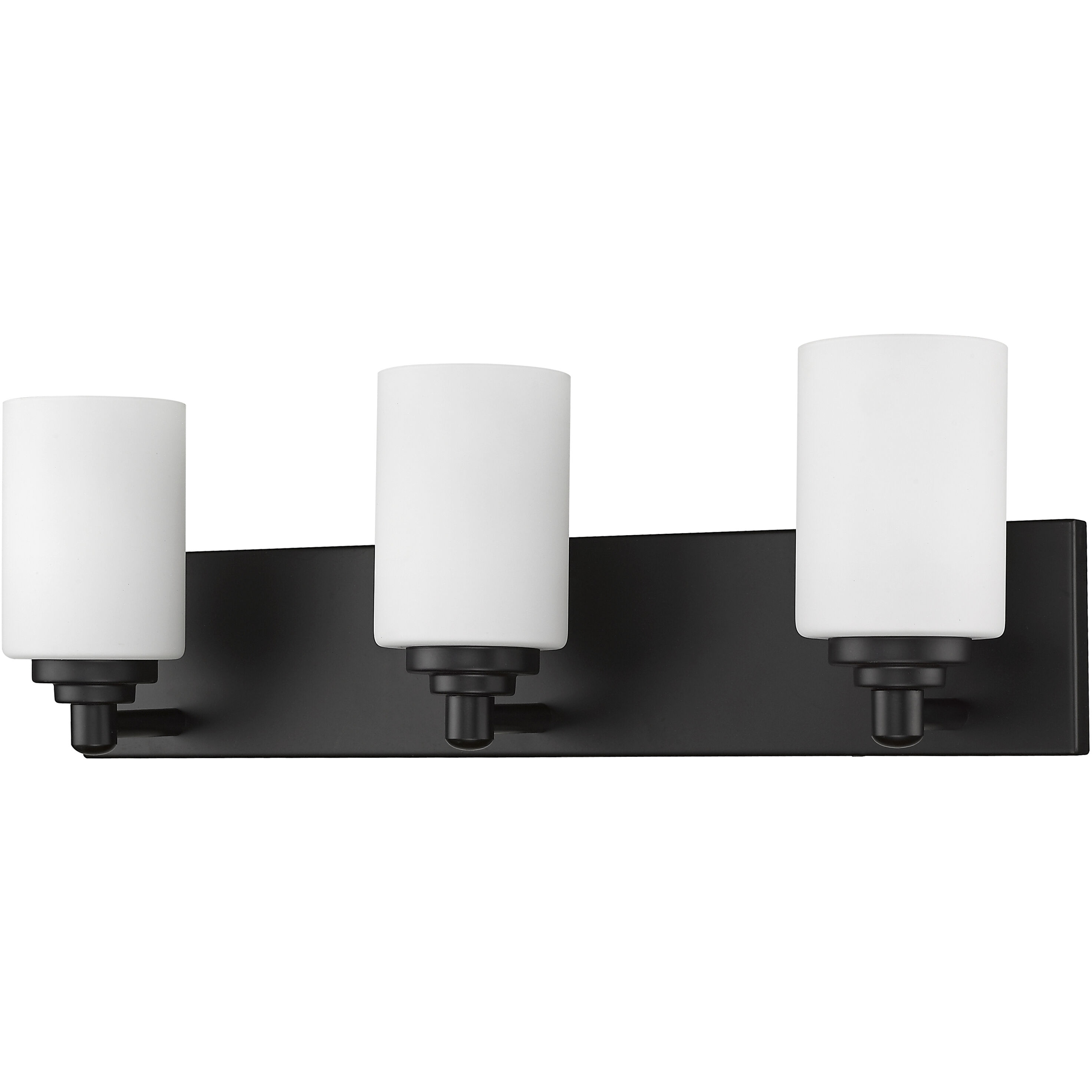 Soledad 3 Light 23 inch Matte Black Vanity Wall Light