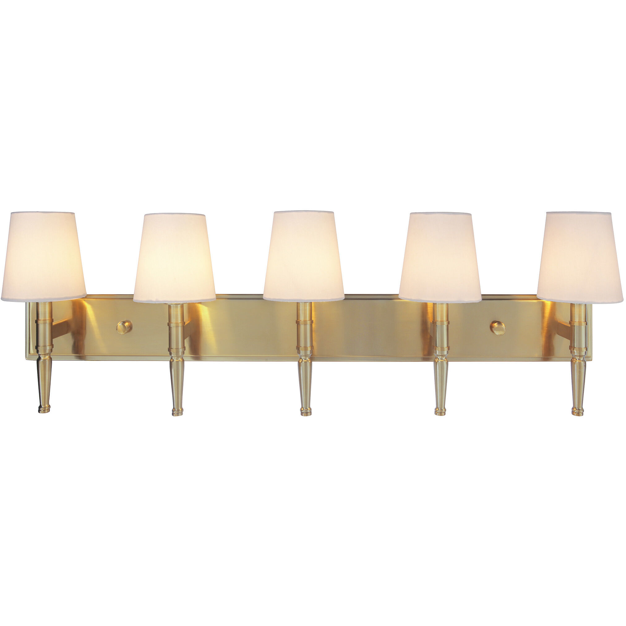 Ella 5 Light 39 inch Satin Brass Vanity Light Wall Light
