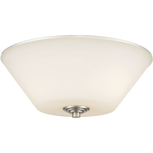 Jarra 3 Light 15 inch Brushed Nickel Flush Mount Ceiling Light