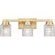 Jacqueline Vanity Wall Light in Modern Gold