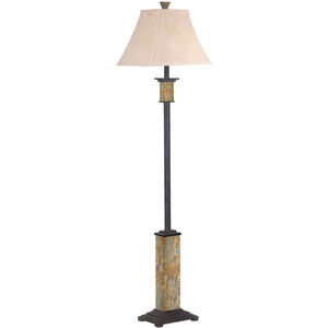 Bennington 17 inch 100.00 watt Natural Slate Floor Lamp Portable Light