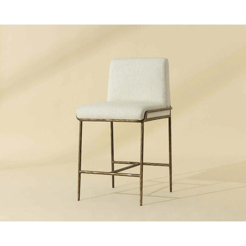 Lathan 38.25 inch Geralt Linen Counter Stool