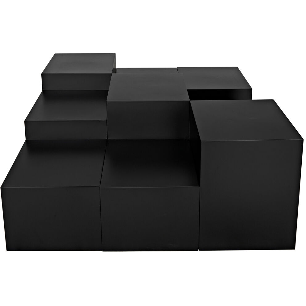 Stein 48 X 48 inch Matte Black Coffee Table