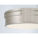 Marnex LED 13 inch Brushed Nickel Flush Mount Ceiling Light