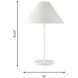 Kelly by Kelly Wearstler Contra 24.63 inch 60 watt Soft Linen Table Lamp Portable Light
