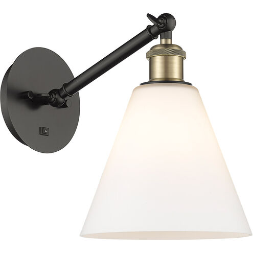 Ballston Cone 1 Light 8 inch Black Antique Brass Sconce Wall Light