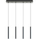 Eli 4 Light 5 inch Black Pendant Ceiling Light