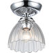 Audra 1 Light 6.88 inch Chrome Semi-Flush Mount Ceiling Light