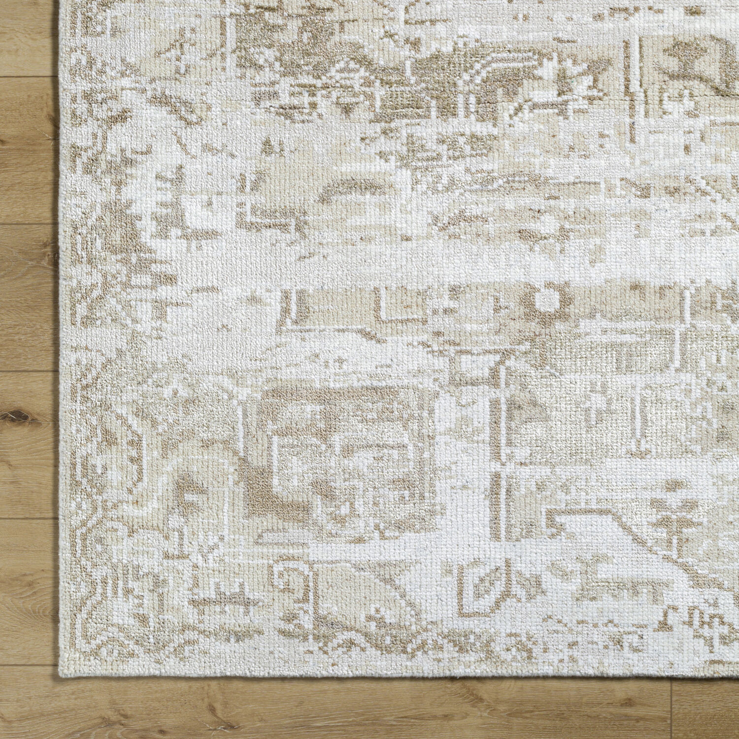 Lille 168 X 120 inch Light Silver / Ash / Off-White / Slate Grey Taupe / Pearl Handmade Rug in 10 x 14