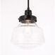 Lyle 1 Light 8 inch Black Pendant Ceiling Light