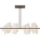 Volterra Linear Pendant Ceiling Light in Bronze