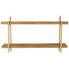 Two Tiers 36.2 X 20.5 X 9.8 inch Natural Shelf