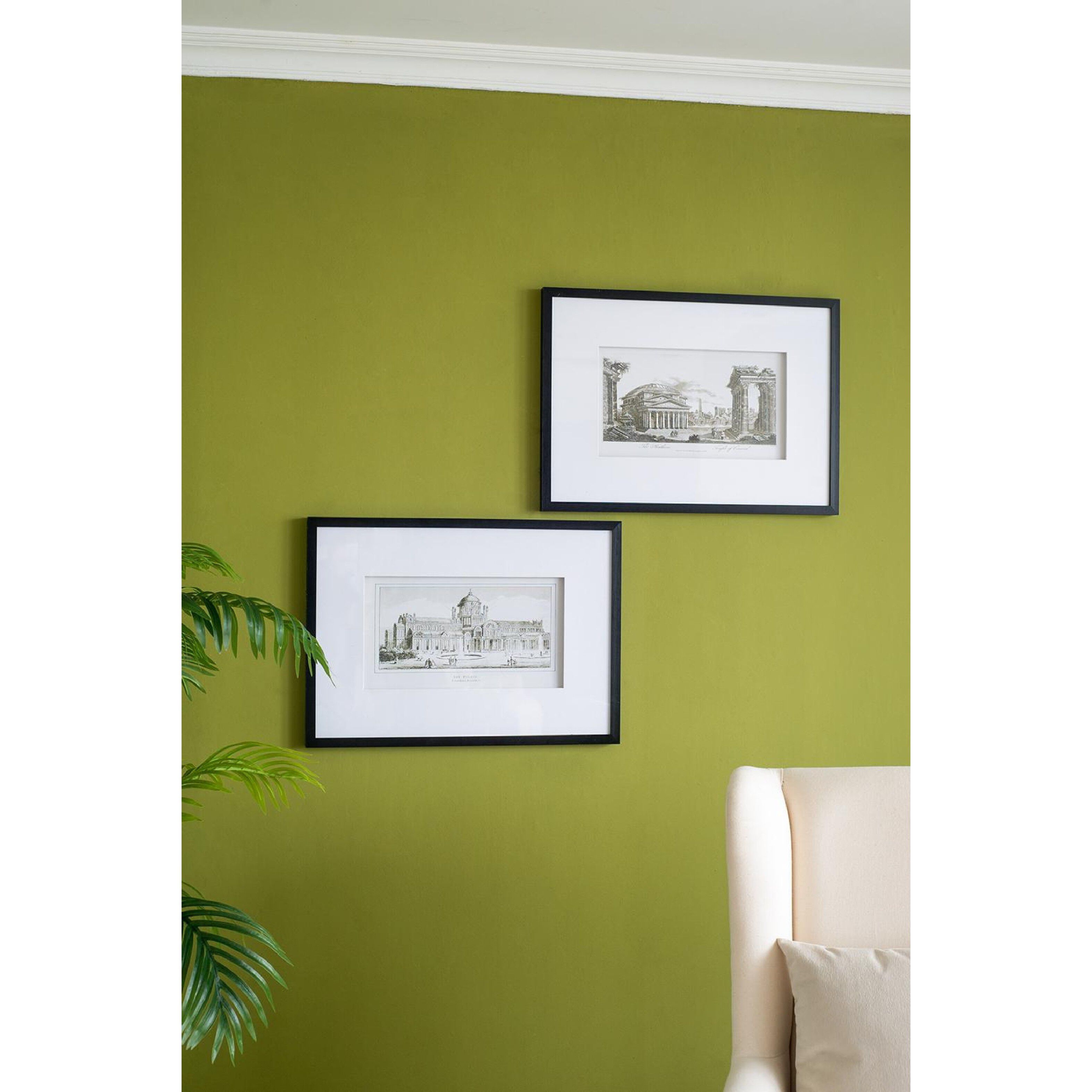 Smithsonian Black and Beige and Black Wall Art, The Pantheon Temple of Concord