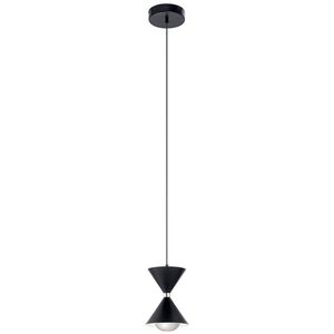 Kordan LED 6 inch Matte Black Mini Pendant Ceiling Light