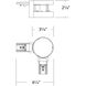 Ventrix White Track Component Ceiling Light