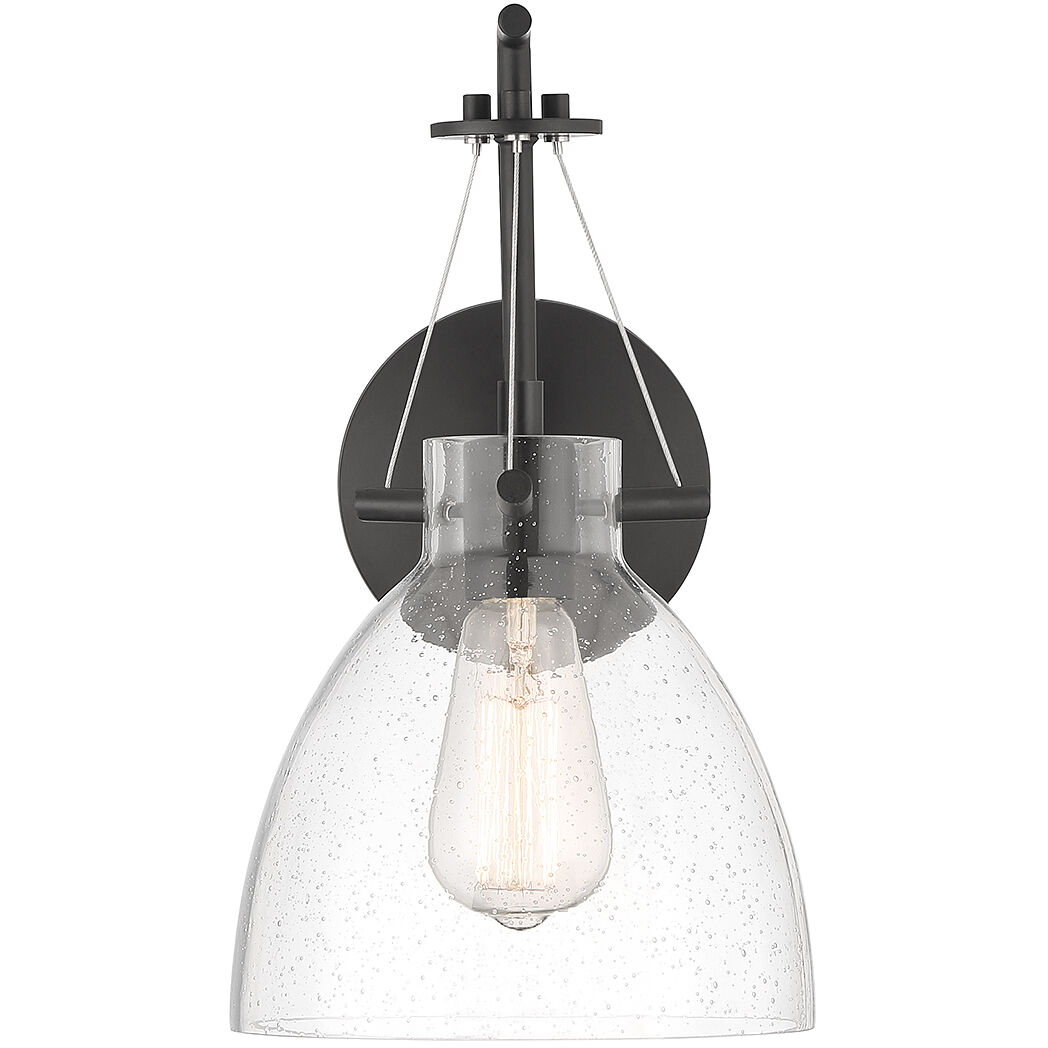 Foster 1 Light 8 inch Matte Black Wall Sconce Wall Light