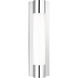 C&M by Chapman & Myers Loring LED 5 inch Chrome Vanity Light Wall Light