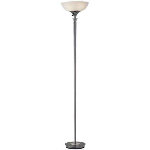 Metropolis 71.5 inch 150 watt Black Nickel Floor Lamp Portable Light
