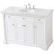 Clarence 48 X 22 X 35 inch White Vanity Sink Set