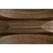 Savino 31 X 30 inch Dark Walnut Side Table