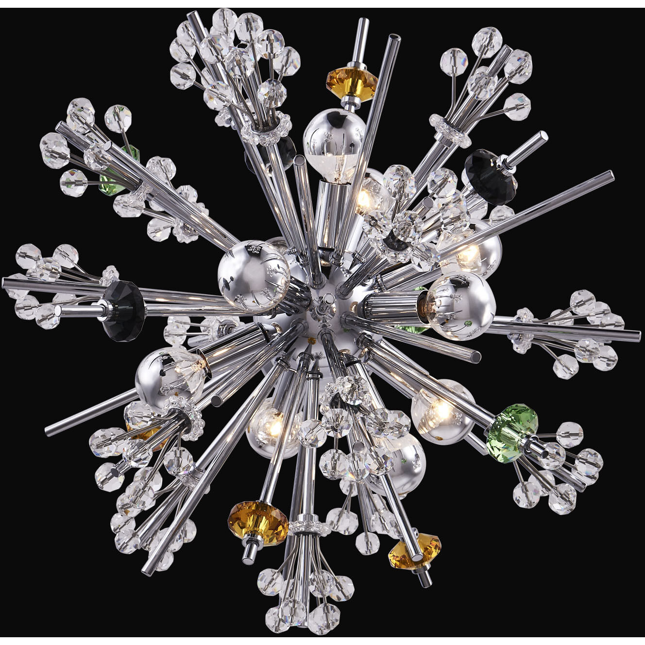 Constellation 10 Light 19 inch Polished Chrome Pendant Ceiling Light