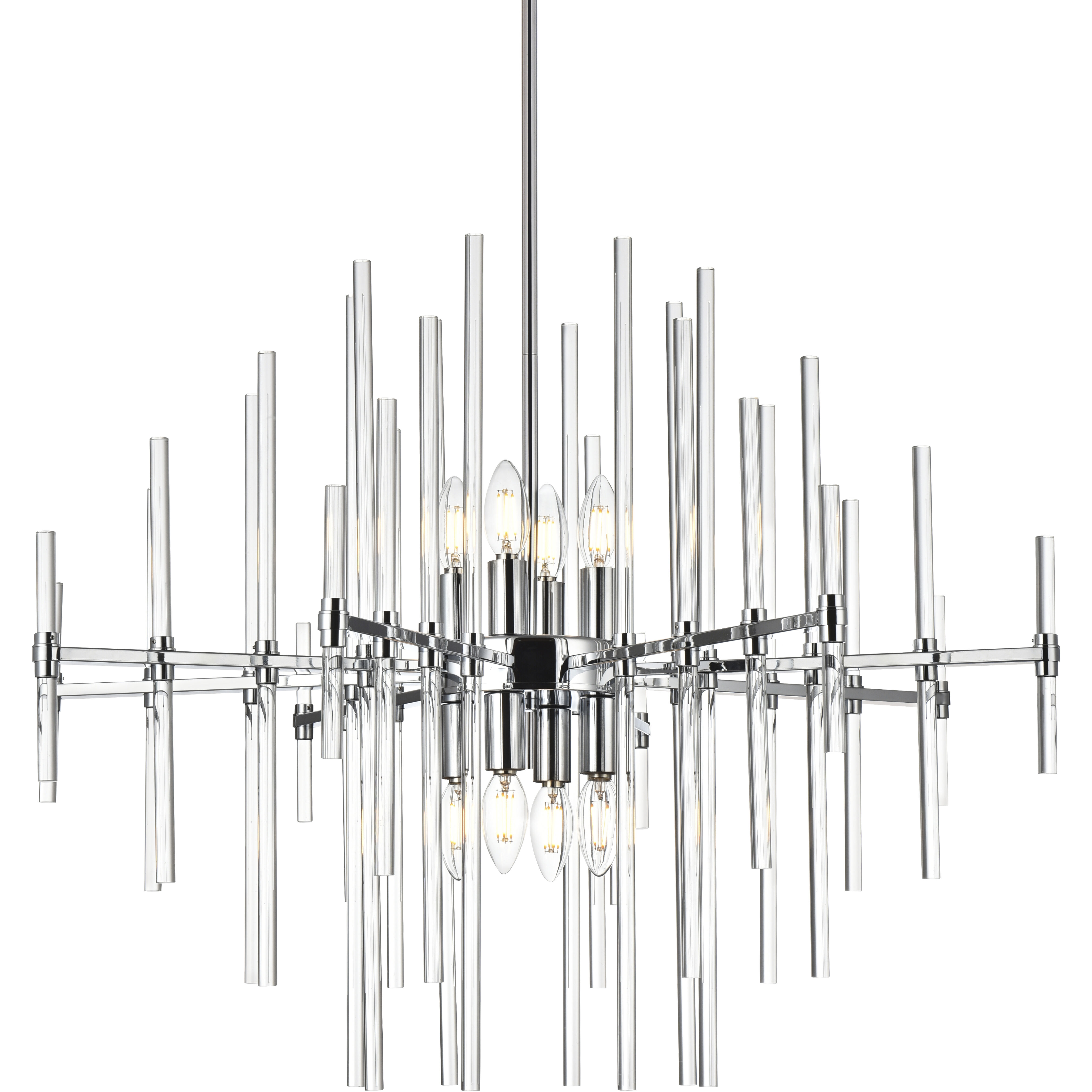 Sienna 8 Light 31 inch Chrome Pendant Ceiling Light