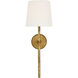 Suzanne Kasler Collette LED 8 inch Gilded Iron Tail Sconce Wall Light