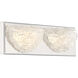 Modern Ice LED 16 inch Chrome Bath Light Wall Light