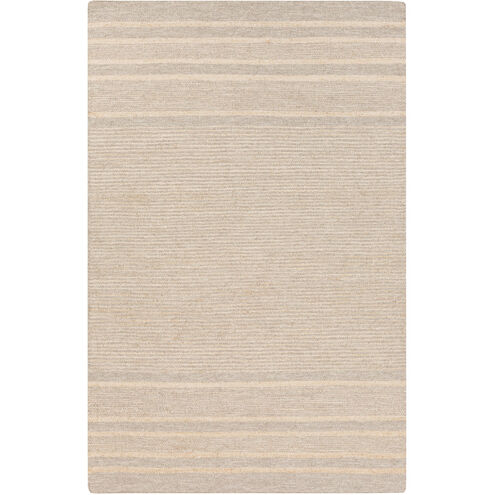 Fiji 132 X 96 inch Gray and Yellow Area Rug, Wool and Jute