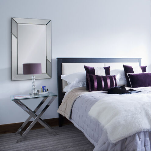 Rumba 36 X 24 inch Silver and Grey Wall Mirror