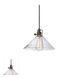 Union Square 1 Light 10 inch Oil Rubbed Bronze Pendant Ceiling Light in Clear Bubble