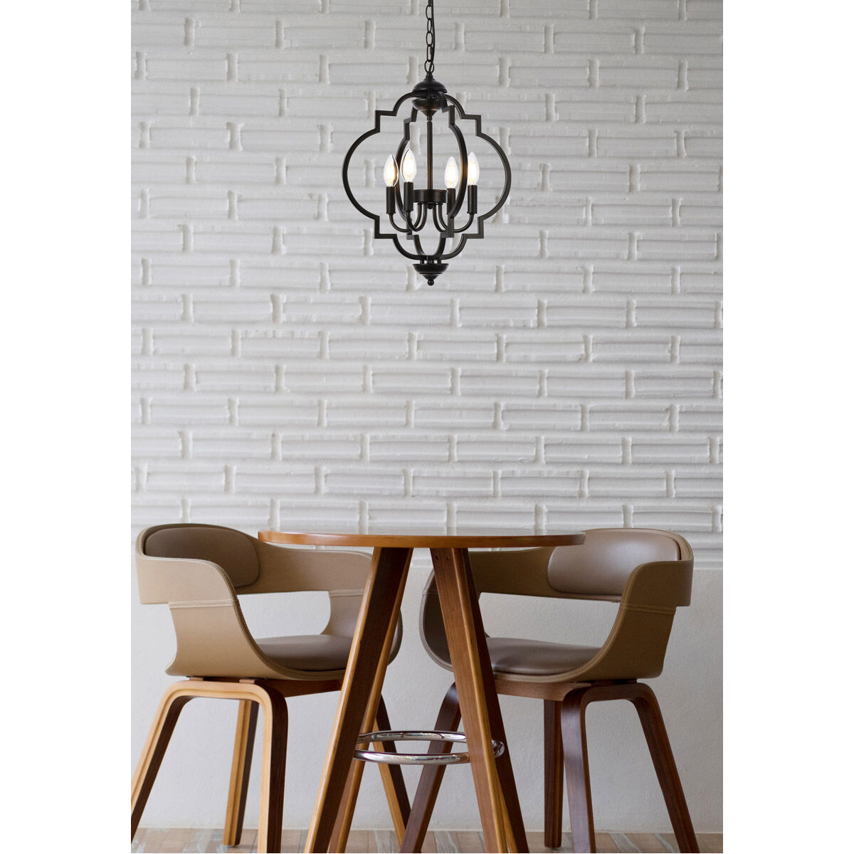 Sandara 4 Light 17 inch Black Pendant Ceiling Light