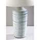 Catalina 25 inch 100.00 watt Light Blue Ribbed Ceramic Table Lamp Portable Light