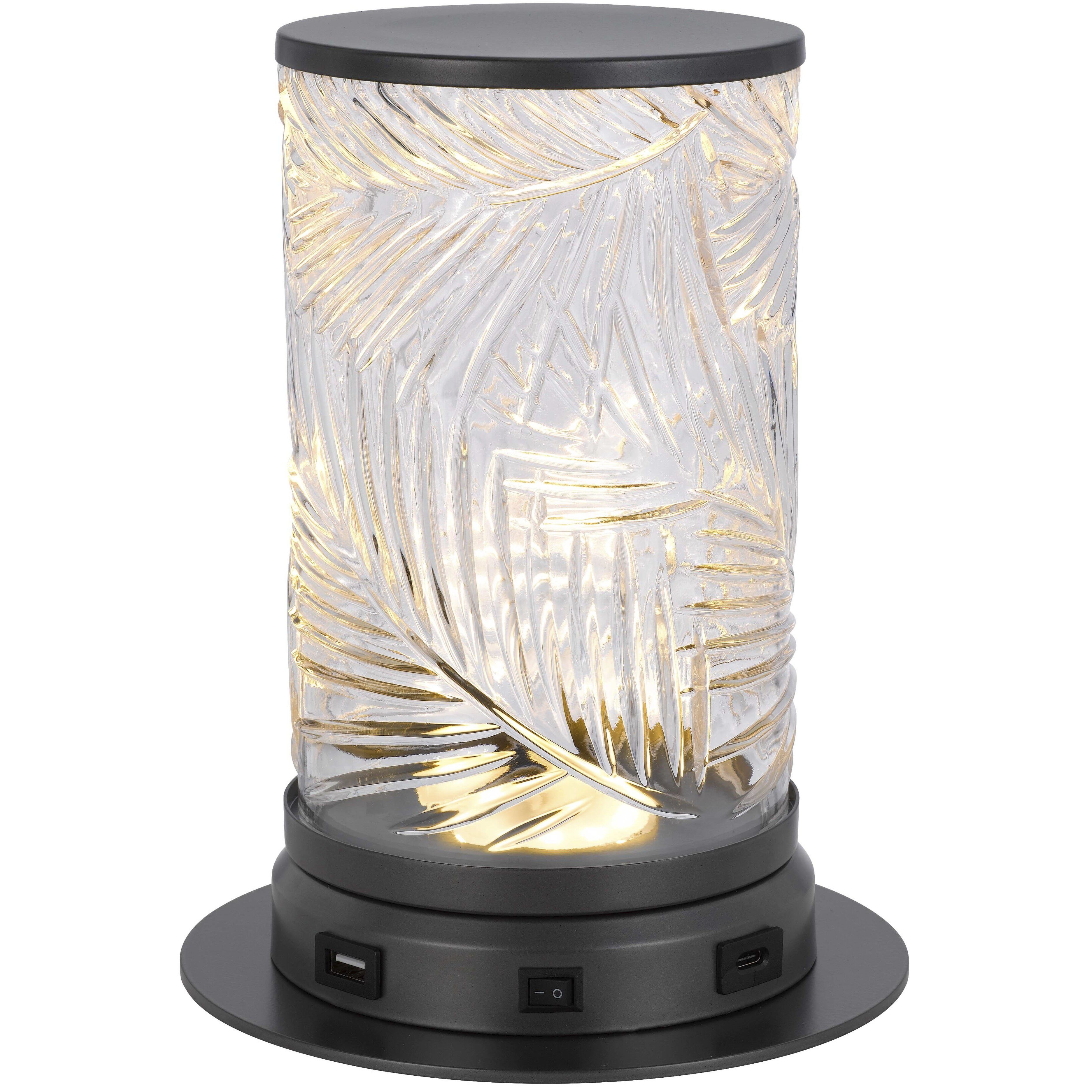 Carrington 9.25 inch 2.00 watt Charcoal Grey Accent Lamp Portable Light