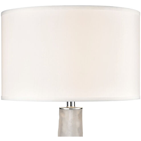 Juneau 30 inch 150.00 watt Clear with Polished Nickel Table Lamp Portable Light