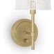 Franklin Wall Sconce Wall Light in Natural Brass
