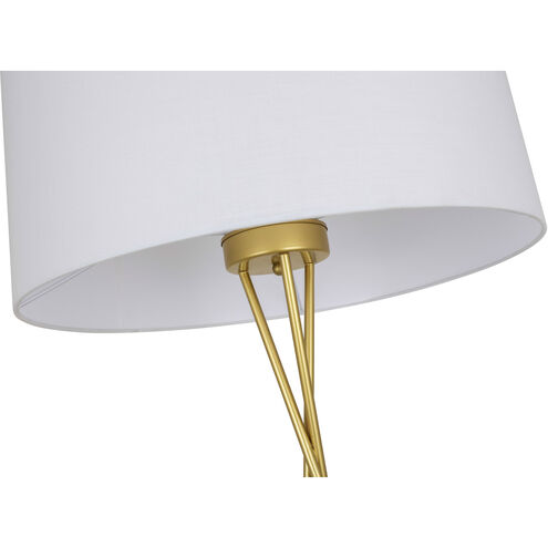 Moreau 66 inch 60 watt Brass Floor lamp Portable Light