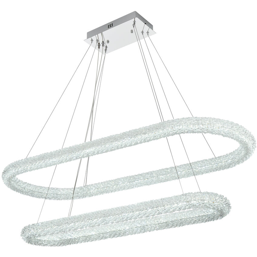 Bowen 2 Light 20 inch Chrome Chandelier Ceiling Light