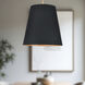 Calor 3 Light 24.88 inch Black Linen With Gold Parchment/Vintage Brass Pendant Ceiling Light in Black Linen With Gold Parchment and Vintage Brass