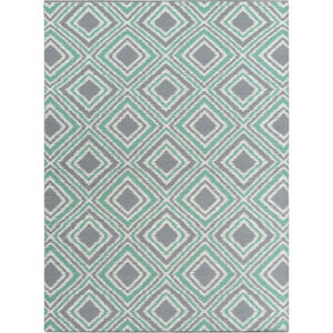 Juniper 132 X 96 inch Ivory, Emerald, Charcoal Rug