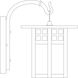 Glasgow Outdoor Wall Mount in Pewter, Almond Mica