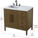 Blakely 36 X 34 inch Hazel Oak Bathroom Vanity Cabinet