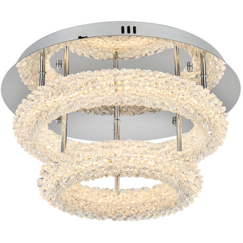 Bowen 2 Light 18 inch Chrome Flush Mount Ceiling Light