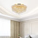Empire 8 Light 20 inch Gold Flush Mount Ceiling Light